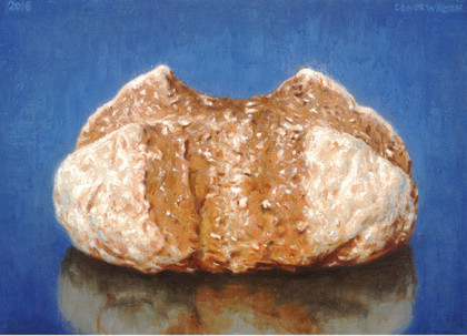 Conor Walton Bread, Oil on linen 25 x 35 cm