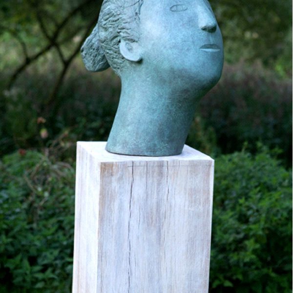 Christopher Marvell Italian Womans Head, Bronze ed. of 3 h50 cm plinth 120 cm