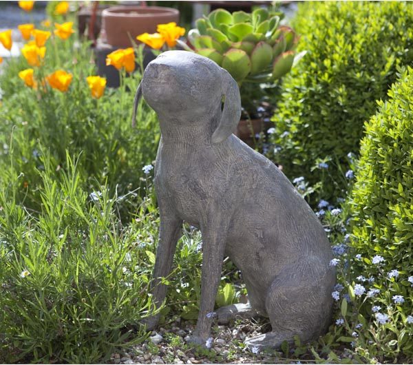 Christopher Marvell Seated Dog, Bronze ed. of V h52 cm