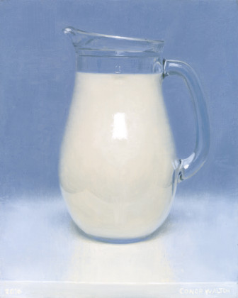 Conor Walton Milk, Oil on linen 29 x 22 cm