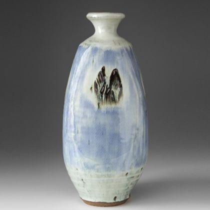 William Plumptre Padded Vase, Stoneware with Nuka glaze 36 x 15 x 15cm