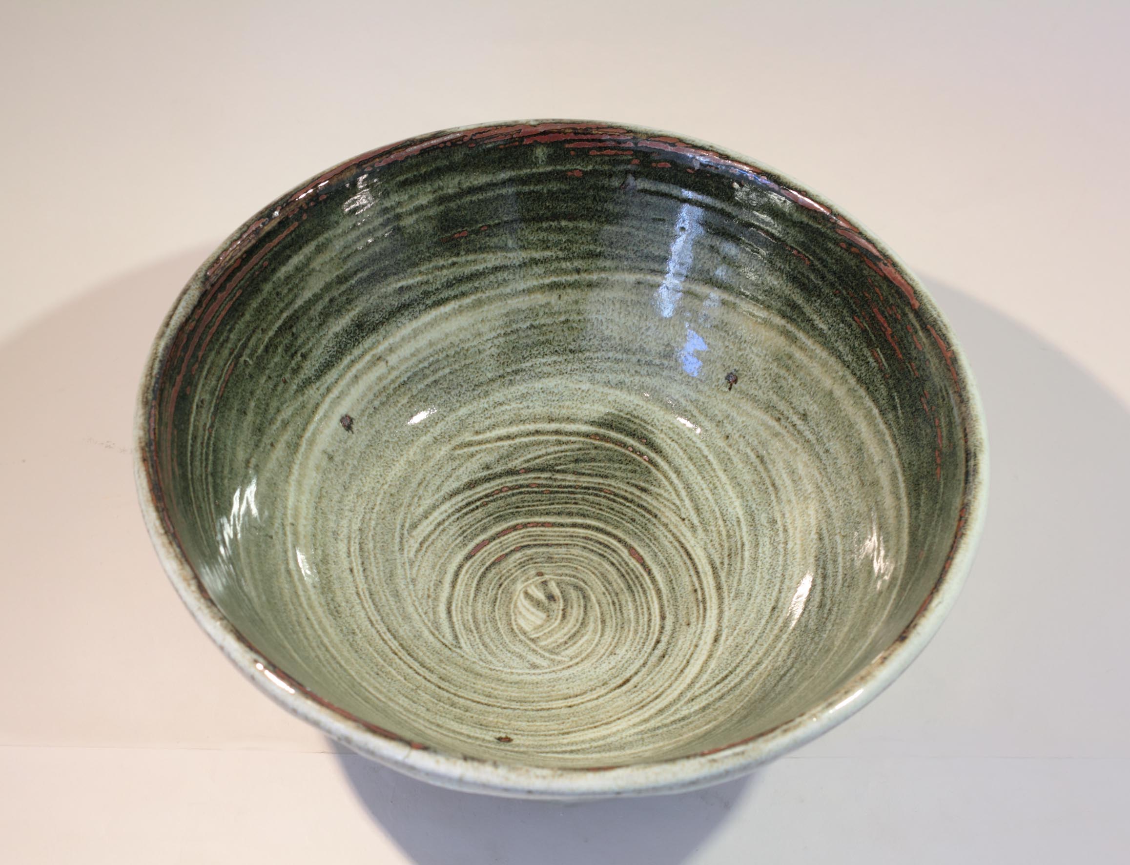William Plumptre 20. Cut Sided Bowl, Stoneware 13x26cm