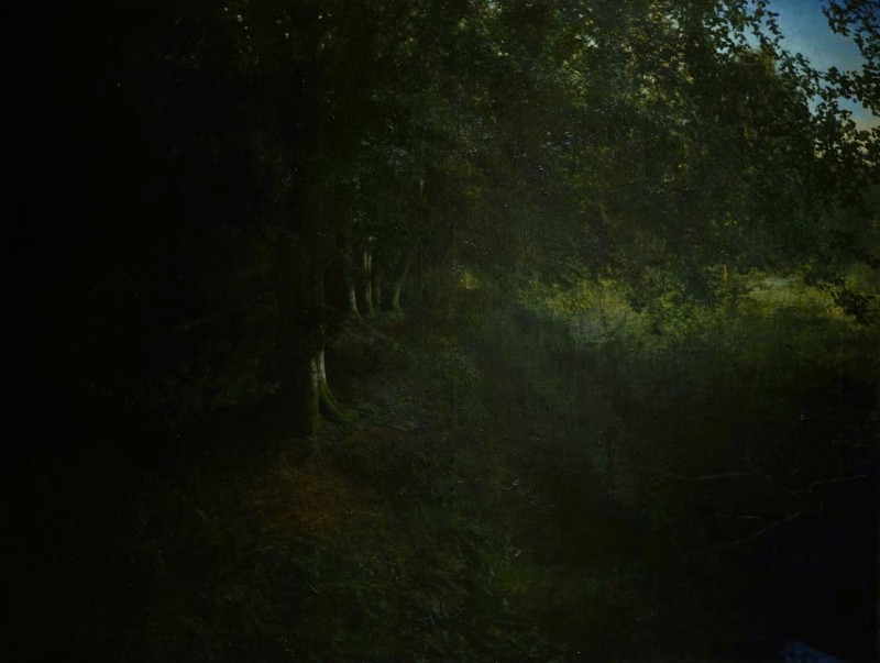Martin Greenland Setmurthy Forest Memory - Deeper, More Silent, Very Late, Oil on canvas