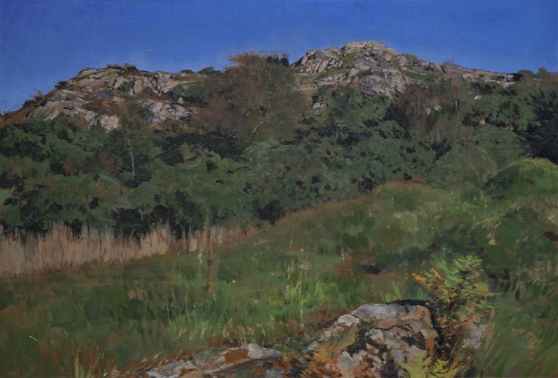 Martin Greenland Nameless Hill in October, Oil on canvas