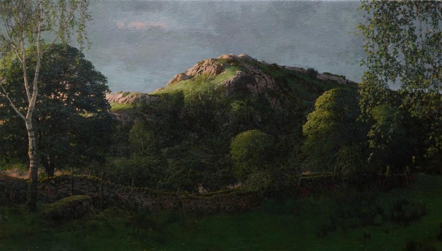 Martin Greenland Nameless Hill After Midsummer, Oil on canvas