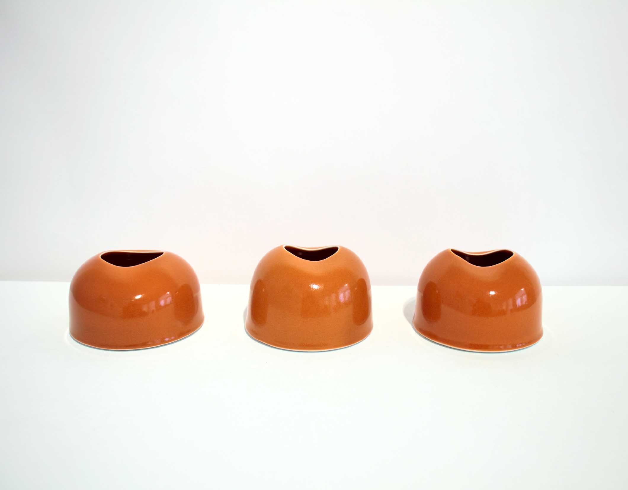 Tanya Gomez Table Vessels Porcelain Orange Yellow Glaze 7.5 x 11.5 cm