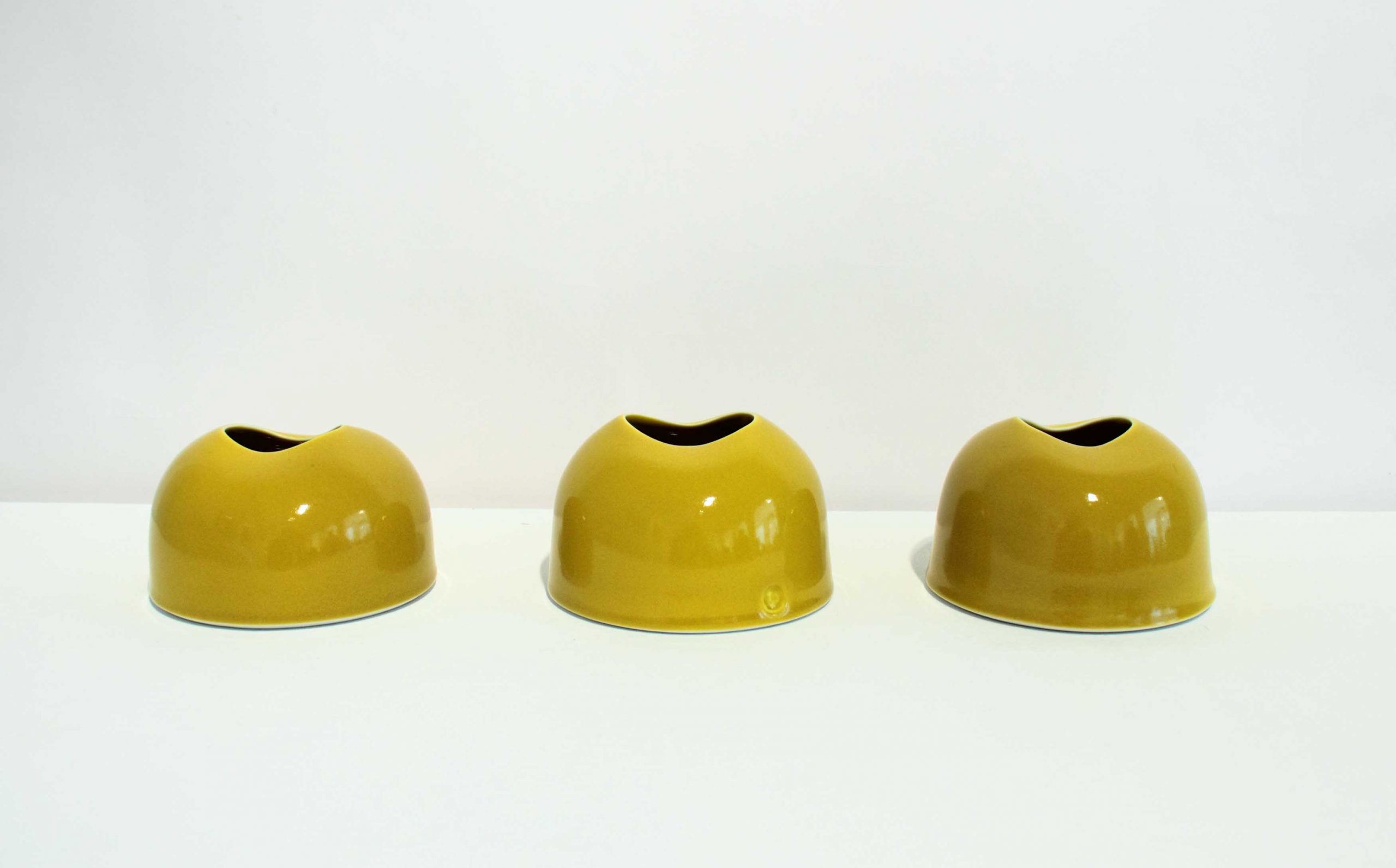 Tanya Gomez Table Vessels Porcelain Yellow Glaze 7.5 x 11.5 cm.