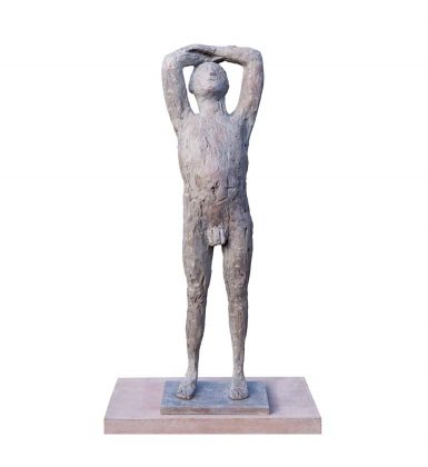 Christopher Marvell Man Standing, Bronze Ed. of 5 80 x 23 cm.