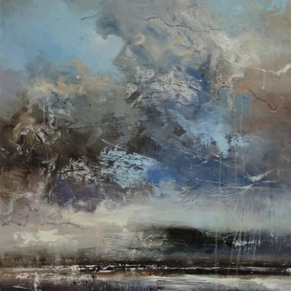 Claire Wiltsher Sea Watch, Mixed media on canvas 95 x 65 cm.