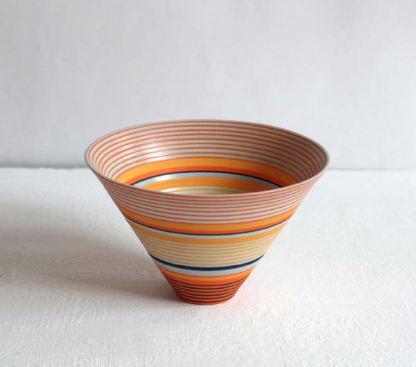 Sara Moorhouse 58. Small Porcelain Bowl, Porcelain with hand-painted underglaze 9 x 14 cm.