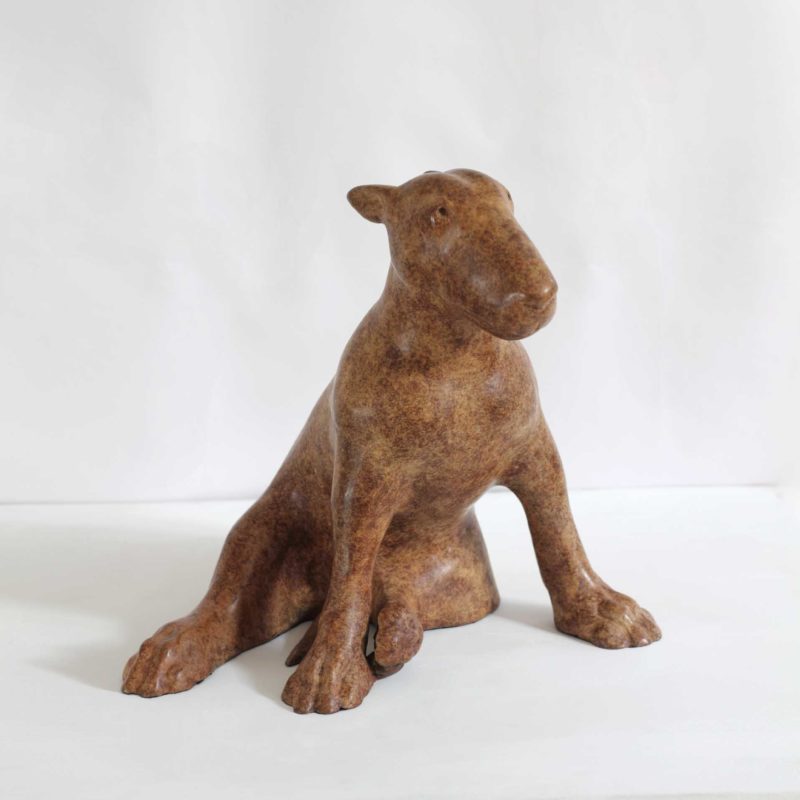 Anthony Scott Seated Bull Terrier, Bronze ed. of 6 h37 x 40 x 34 cm.