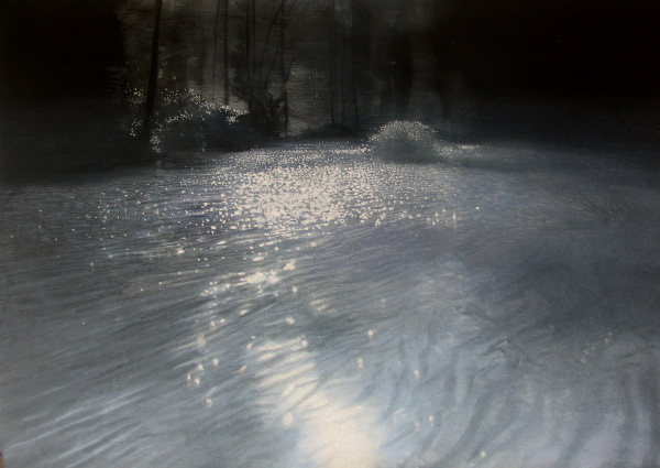 Water, Pastel on Paper 97 x 128 cm. Sold