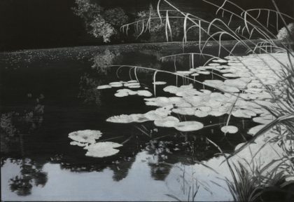 Water's Edge 3, Pastel on Paper on Board 98 x 130 cm. £2,600
