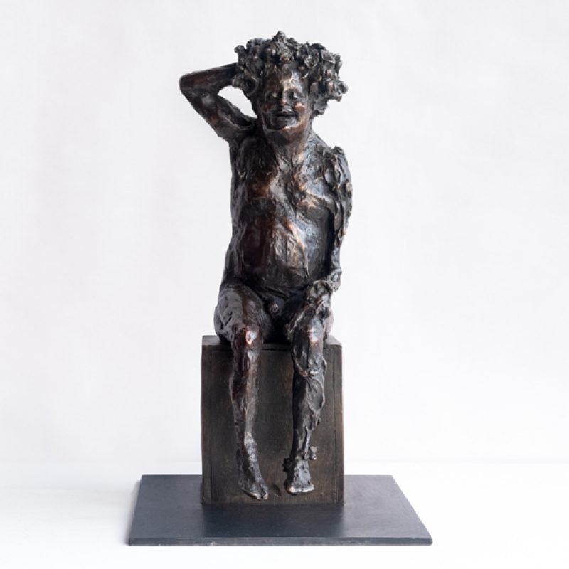 Seated Bacchus with Vines, Bronze Ed. of 10 38 x 16 x 19 cm. £4,140